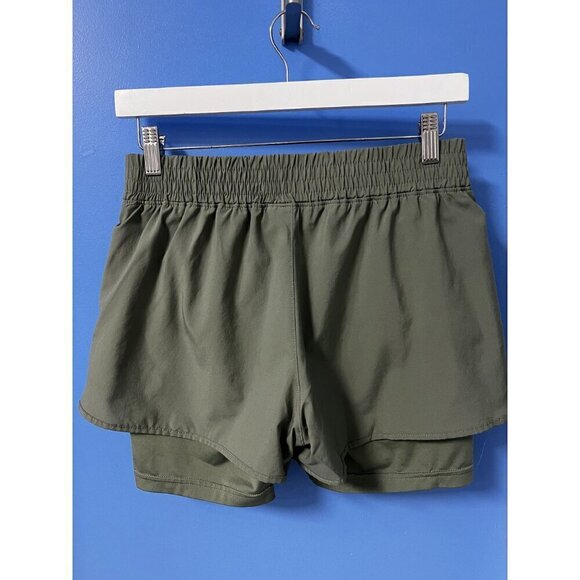 New Balance Womens Green Athletic Running Shorts, InnerLiner, TENNIS, PICKLEBALL - Picture 2 of 7